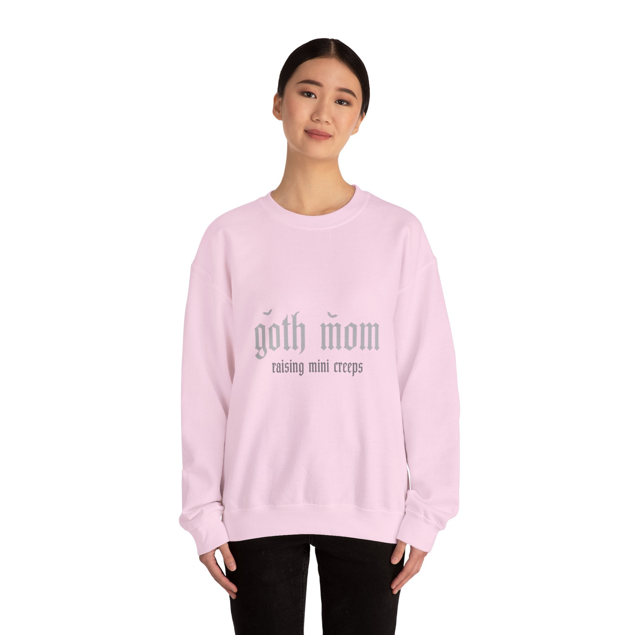 goth mom raising mini creeps Sweatshirt | Goth Motherhood Crewneck