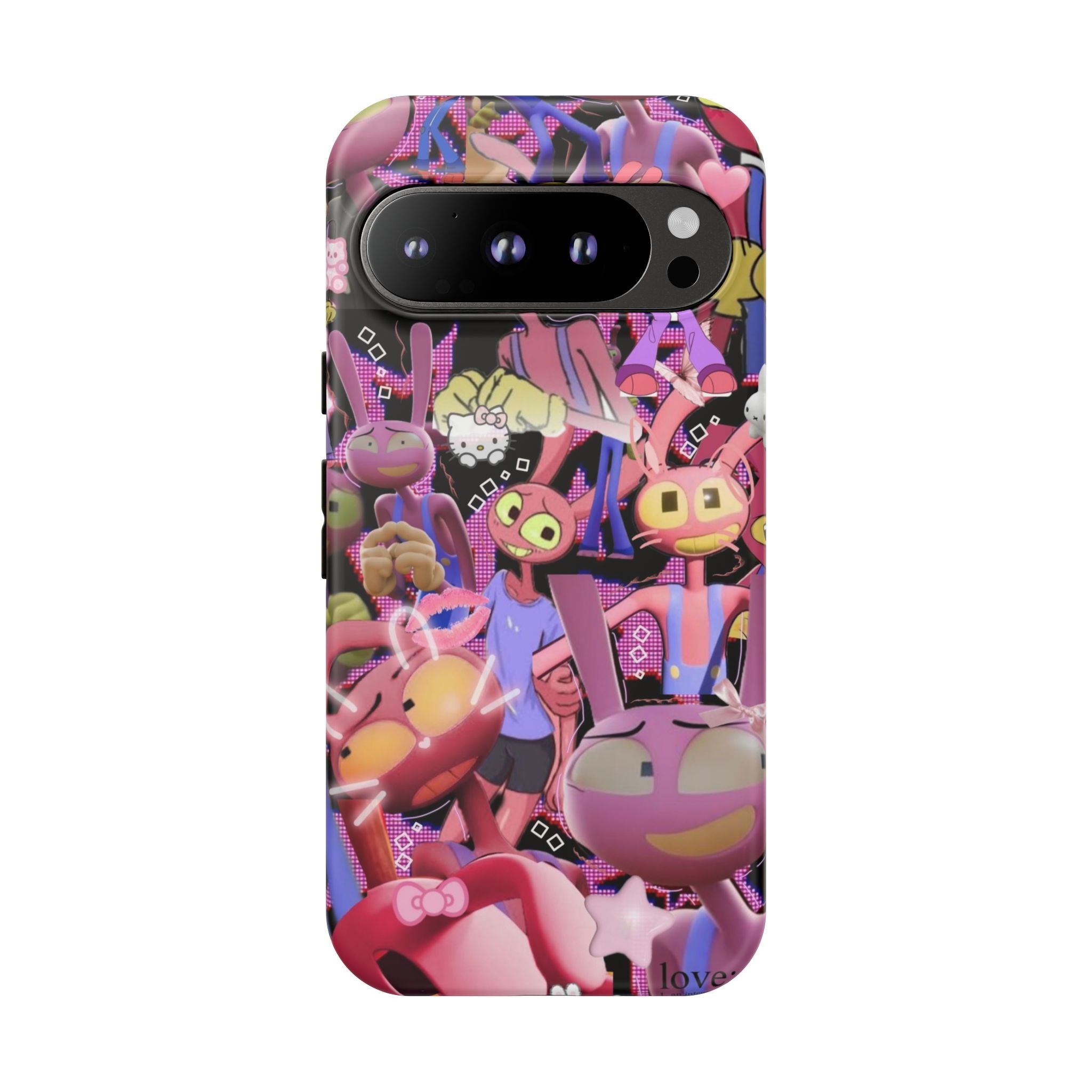 Evil Jax The Amazing Digital Circus Cute Pink Cartoon Characters phone case | iPhone Samsung Tough Case