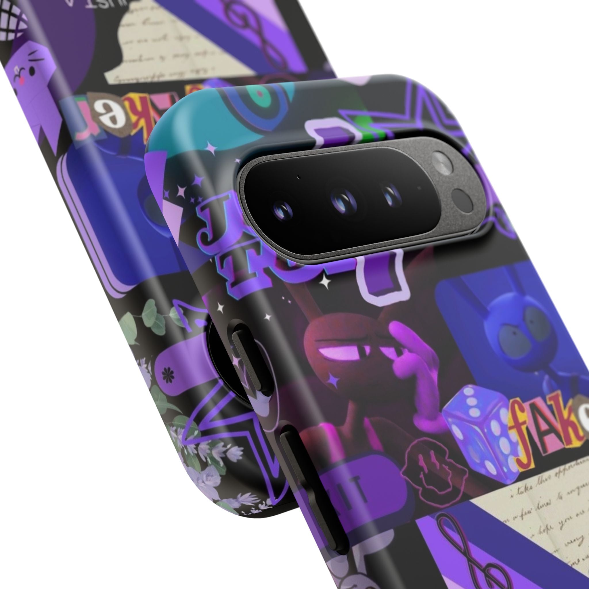 Jax The Amazing Digital Circus Purple Grunge Collage Phone Case | Tough Cases