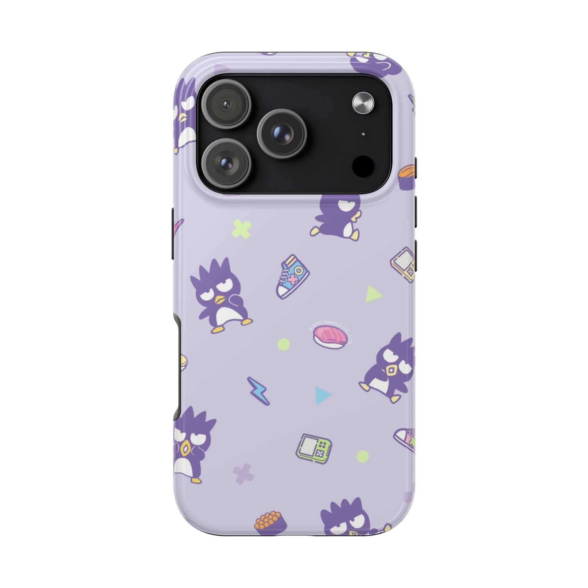 Badtz-maru Sanrio Kawaii Cute Purple Retro Penguin Pattern Phone Case | Cute Kawaii Tech Icons