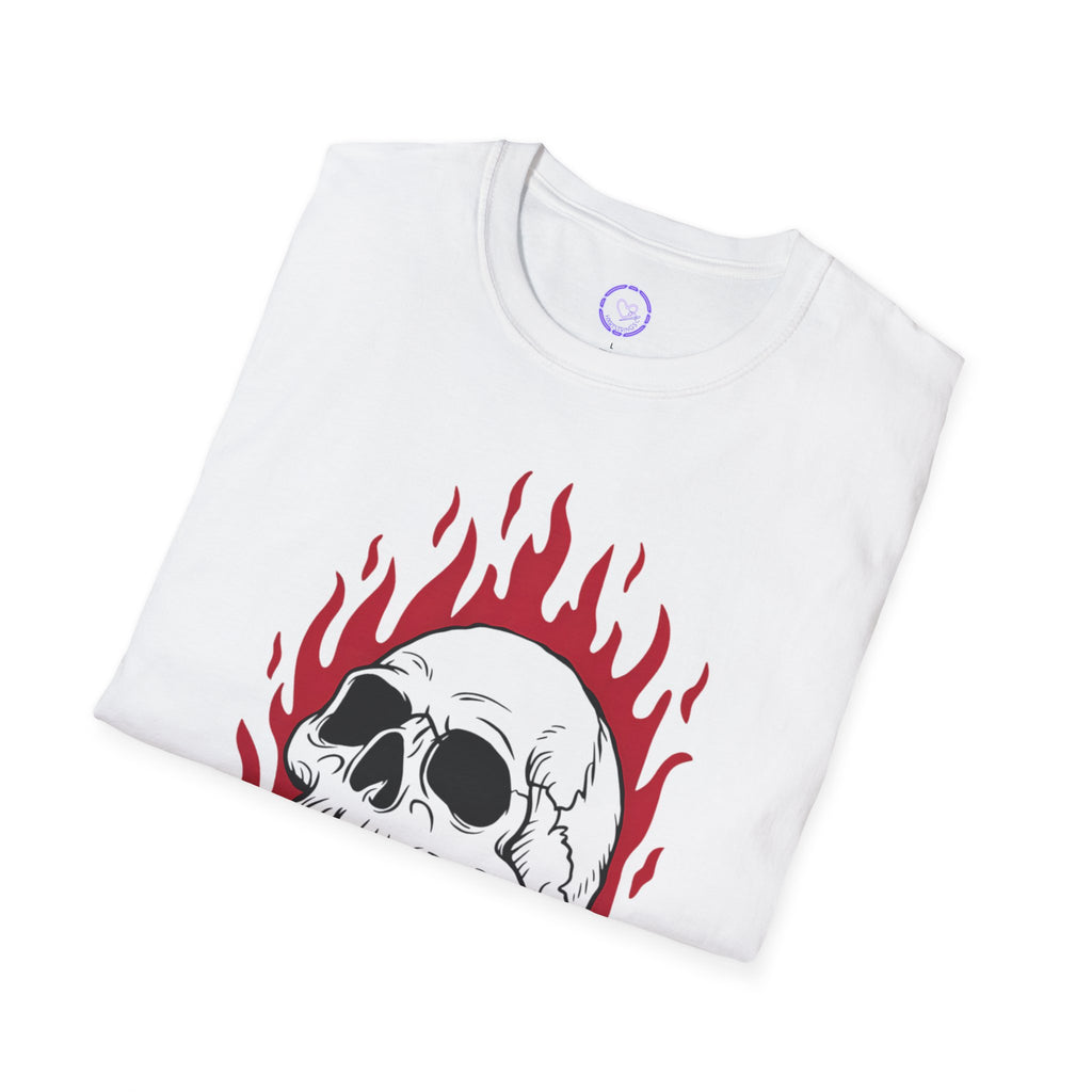 Flaming Skull Dead Wrong T-Shirt | Skull Graphic Tee