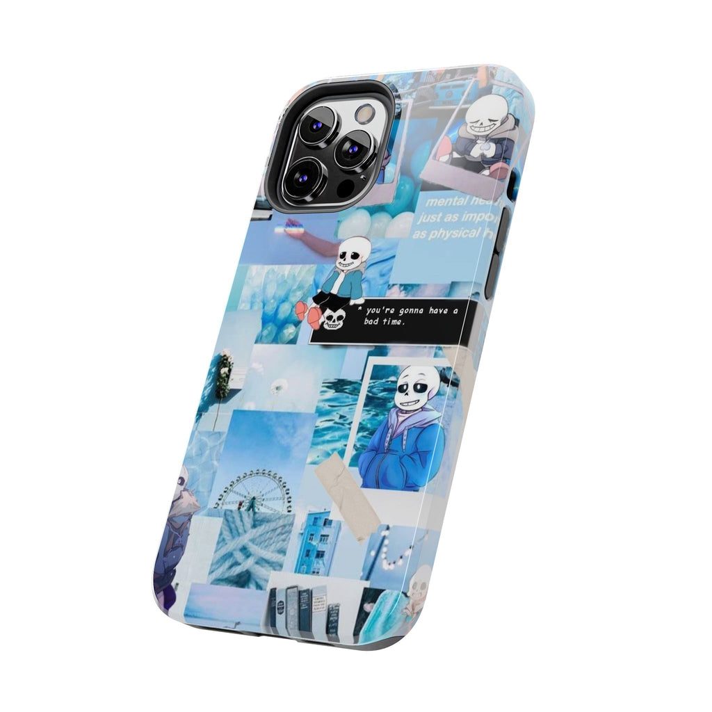 Undertale Sans Character Collage Tough Phone Case | Blue Aesthetic, Undertale-inspired