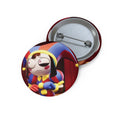 The Amazing Digital Circus Pomni Sad Jester Illustration Pin Button | Cute Clown Enamel Art Pin