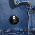 Undertale Funny Papyrus Metaton Pixel Skull Skeleton Pin Button | 1.25in Round Enamel-Style Badge