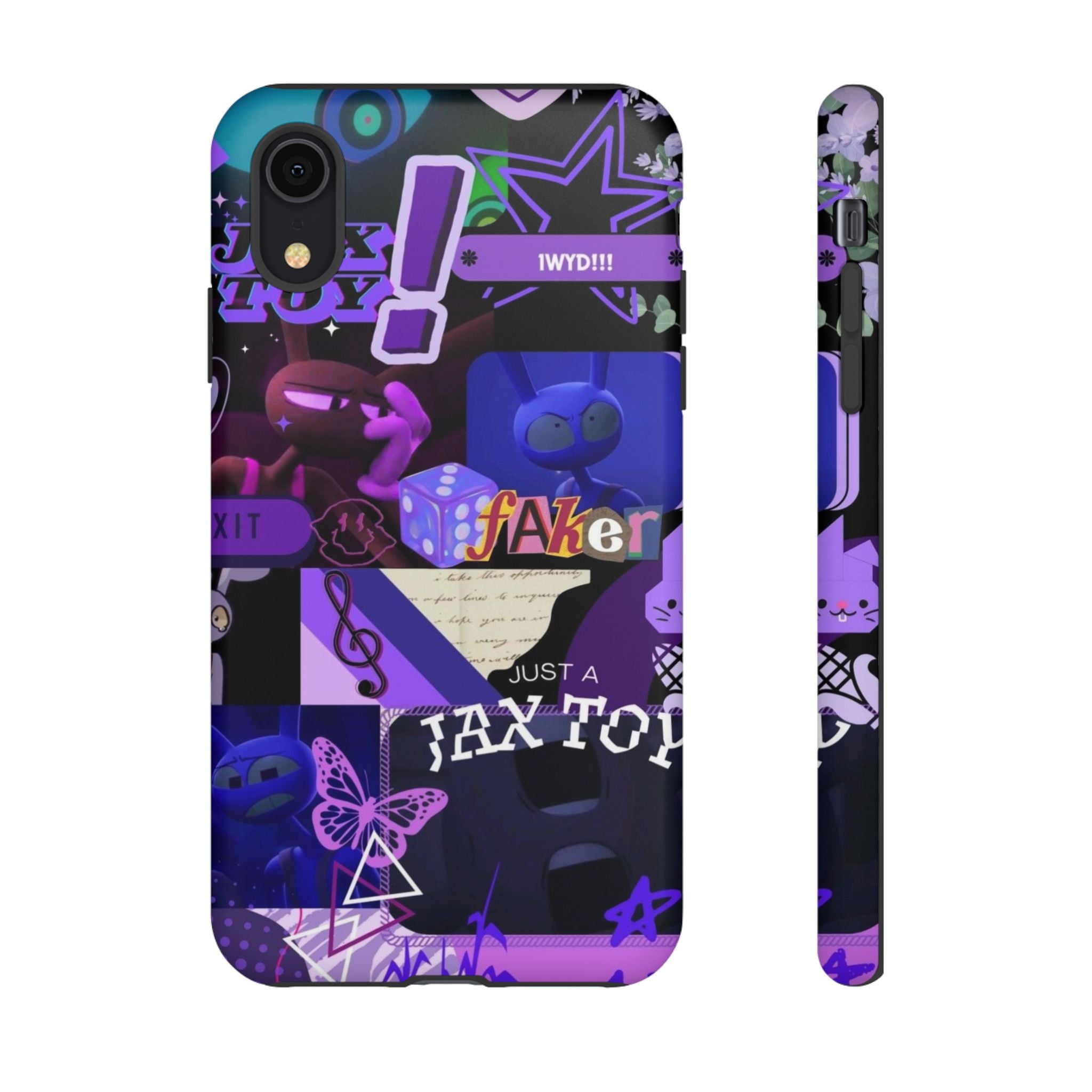 Jax The Amazing Digital Circus Purple Grunge Collage Phone Case | Tough Cases