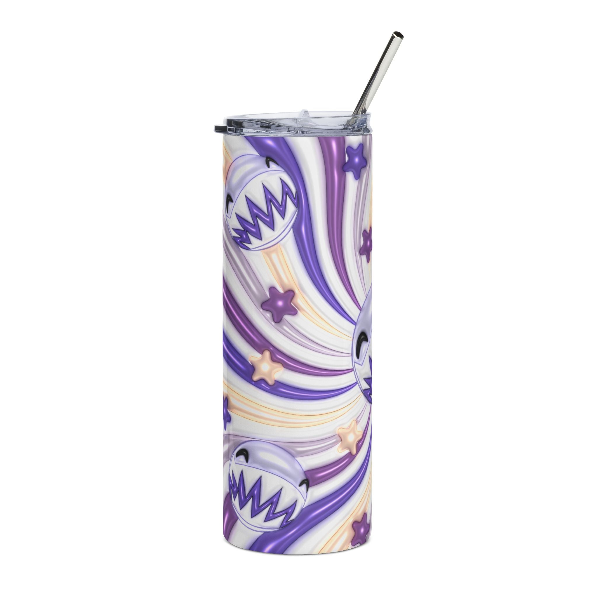 Bubble The Amazing Digital Circus Purple Swirl Monster face 20oz Tumbler | Stainless Steel Travel Cup