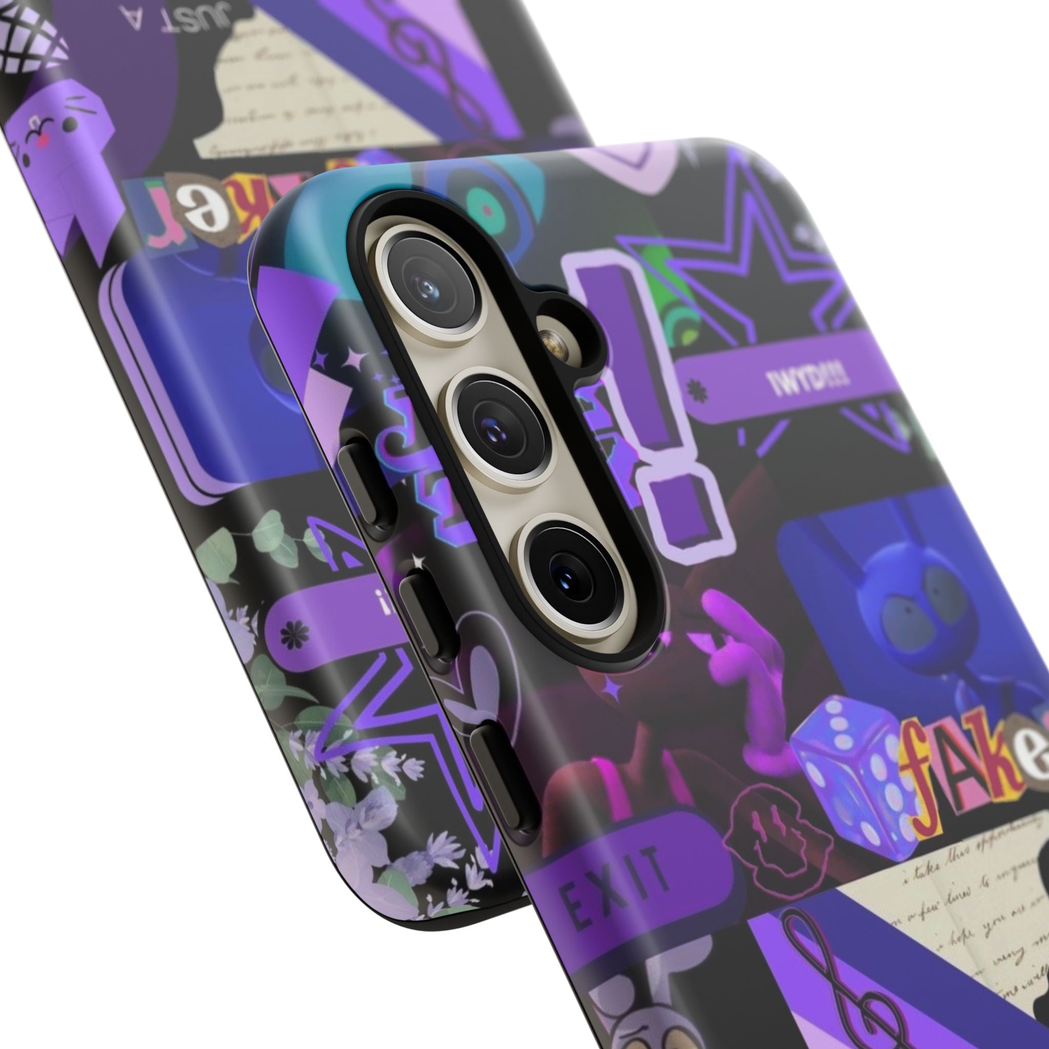 Jax The Amazing Digital Circus Purple Grunge Collage Phone Case | Tough Cases